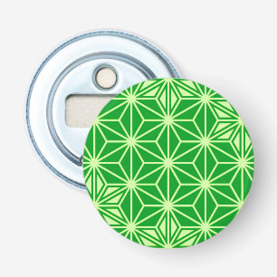 Décapsuleur Motif japonais Asanoha - vert émeraude