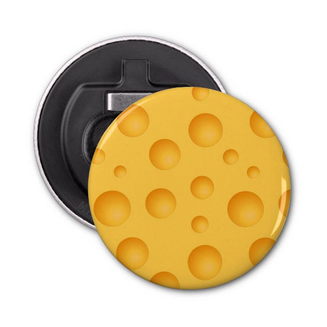 Décapsuleur Motif jaune de fromage (Devant)