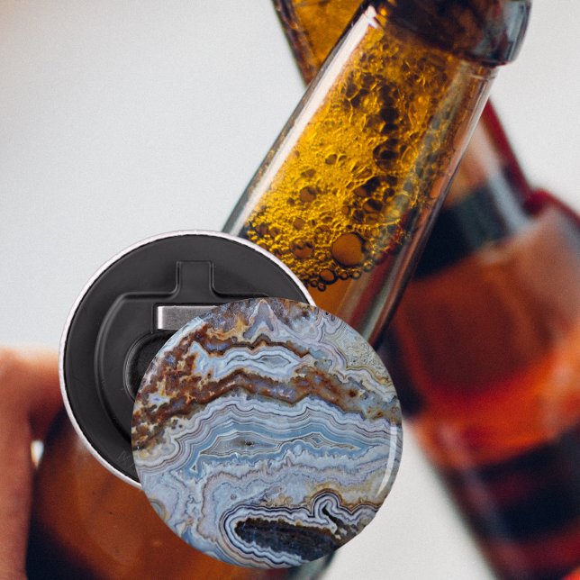 Décapsuleur Motif Lace Agate Rock (In Situ Beer Bottle)