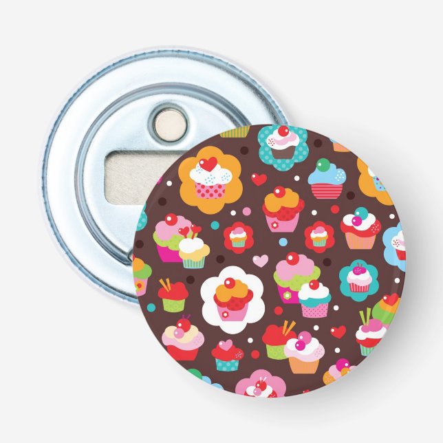 Décapsuleur Motif mignon de gâteau de tasse (Devant)