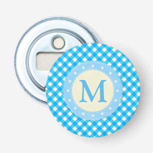 Décapsuleur Motif Monogram Bright Blue En vichy