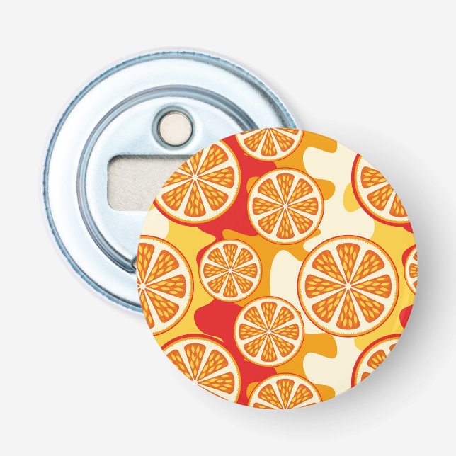 Décapsuleur motif orange (Devant)