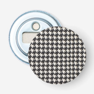 Décapsuleur Motif Pied-de-Poule Noir Blanc