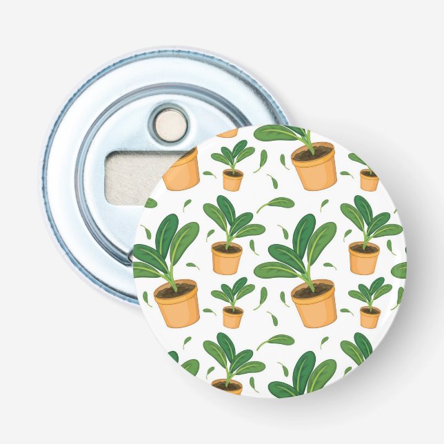 Décapsuleur motif plante (Devant)