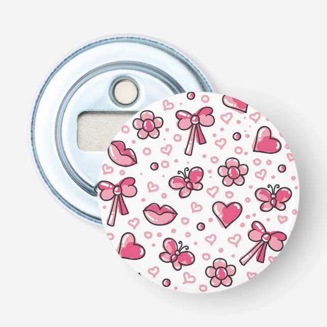 Décapsuleur motif romantique (Devant)