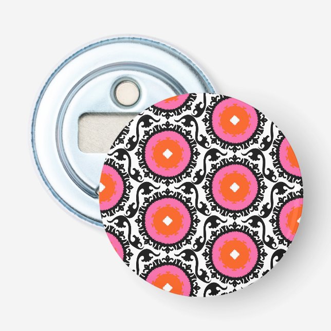 Décapsuleur Motif rose de Suzani (Devant)