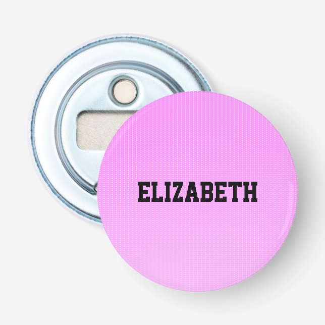 Décapsuleur Motif rose points blancs (Devant)