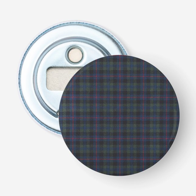 Décapsuleur motif tartan Bouton Bouteille Ouverture (Devant)