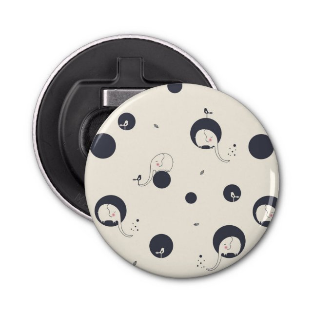 Décapsuleur Motif timide d'éléphant (Devant)