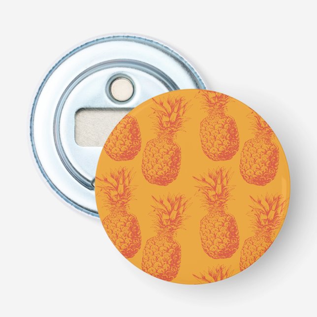 Décapsuleur Motif transparent avec ananas (Devant)