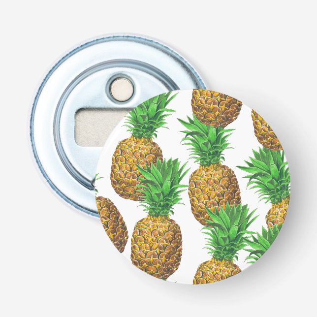 Décapsuleur Motif transparent avec ananas (Devant)