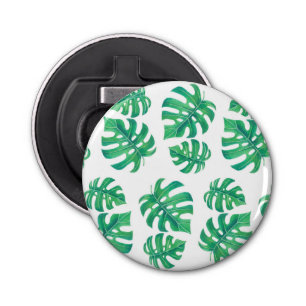 Décapsuleur Motif tropical avec feuilles monstères