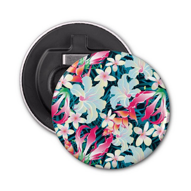 Décapsuleur Motif tropical coloré (Devant)