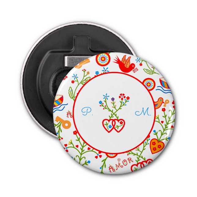 Décapsuleur Mouchoirs d'amour de Valentine (Devant)