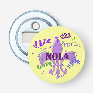 Décapsuleur Musique de NOLA la Nouvelle-Orléans (jaune)