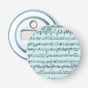 Décapsuleur Musique feuille bleue