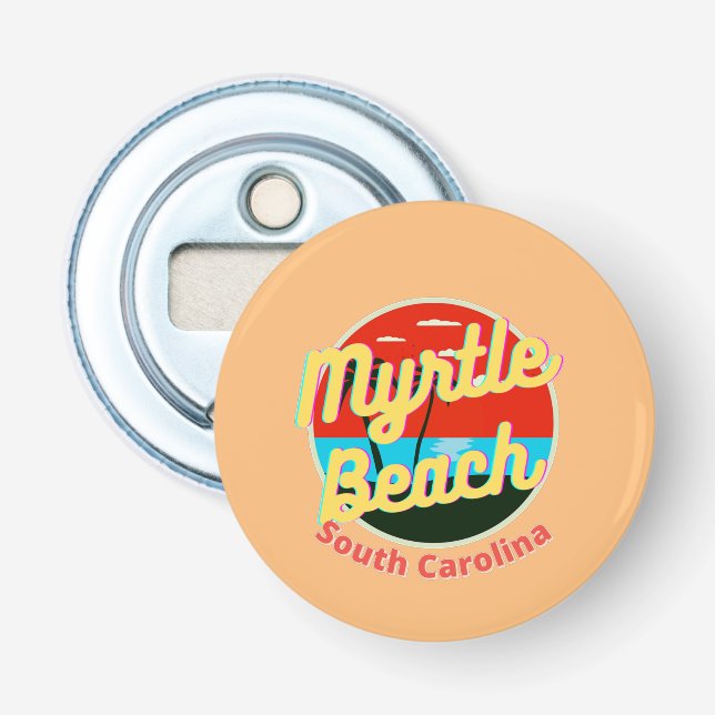Décapsuleur Myrtle Beach South Carolina Retro Sunset (Devant)