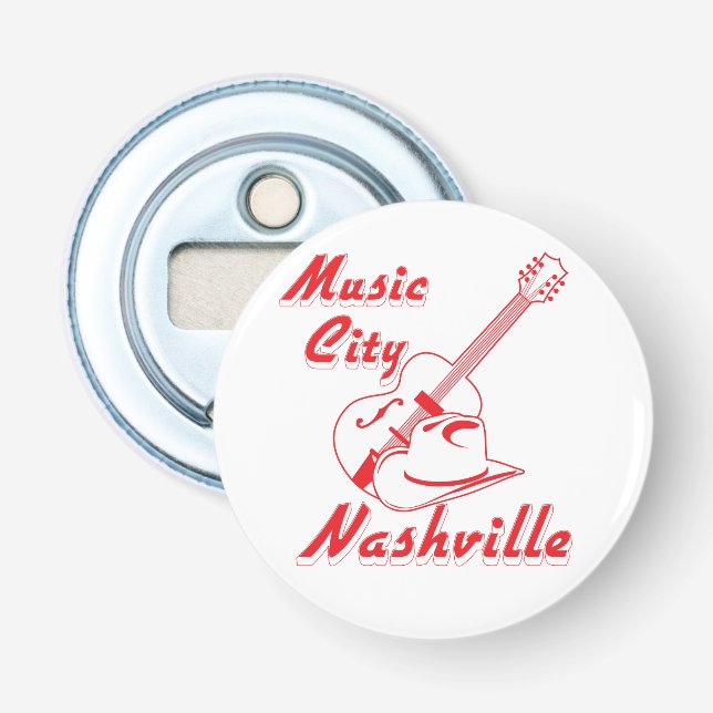 Décapsuleur Nashville. Ville de musique (Devant)