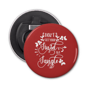 Décapsuleur ne vous mettez pas dans un enchevêtrement de noël