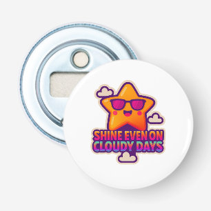 Décapsuleur Neon Kawaii Star - "Shine even on Cloudy Days"