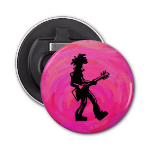 Décapsuleur New York Boogie Nights Guitare Hot Pink