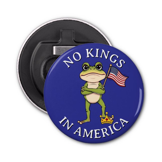 Décapsuleur No Kings in America Anti-Trump Protest Large (Devant)