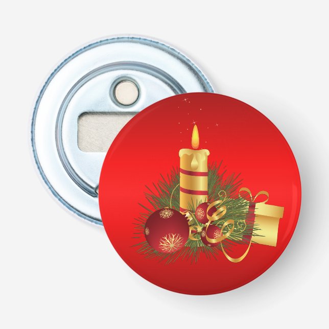 Décapsuleur Noël rouge (Devant)