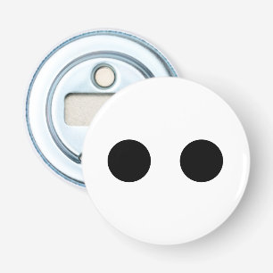 Décapsuleur Noir Blanc Drôle Mignon Visage Yeux Stylé Tendance