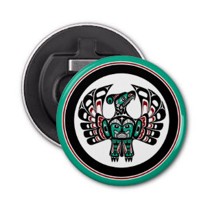 Décapsuleur Noir noir noir amérindien Thunderbird