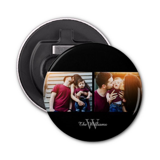 Décapsuleur Nom de famille 2-Photo Collage (Devant)