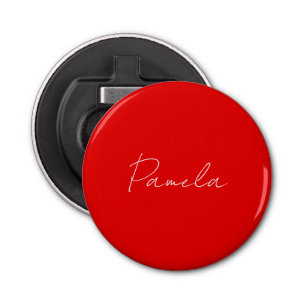 Décapsuleur Nom élégant Minimaliste classique rouge chaud