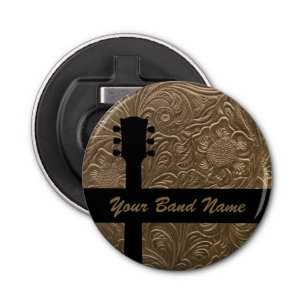 Décapsuleur Nom personnalisé Band Merch Rock Guitare Country M