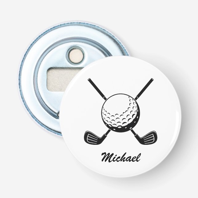 Décapsuleur Nom personnalisé Boule de golf Boule Golfer Golfin (Devant)