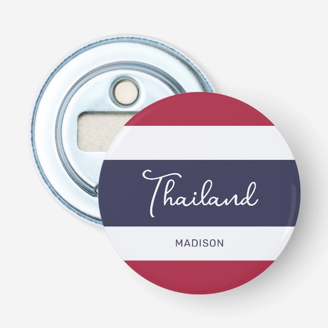 Décapsuleur Nom personnalisé Couleurs Thaïlande (Devant)