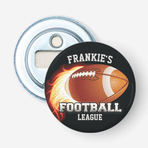 Décapsuleur NOM Personnalisé Flames de football américain Sp