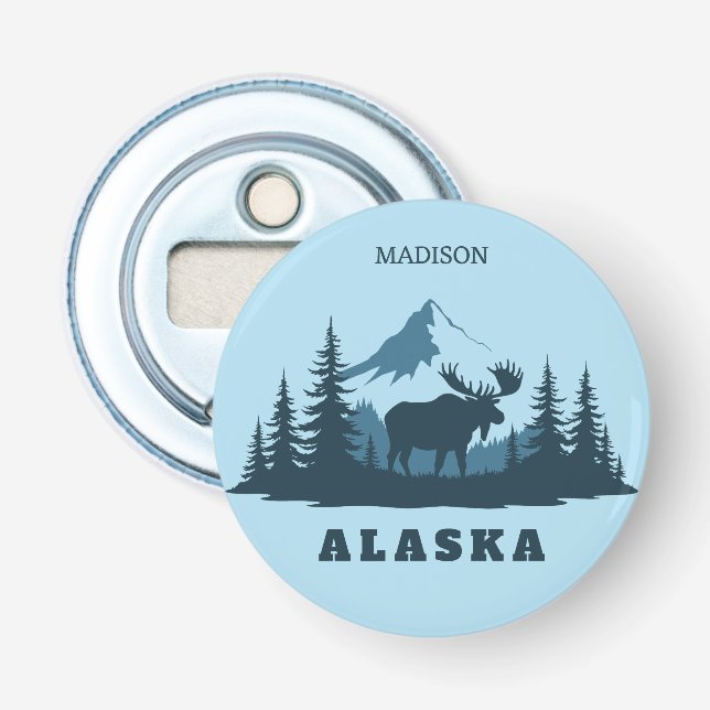 Décapsuleur Nom personnalisé & Texte ALASKA (Devant)