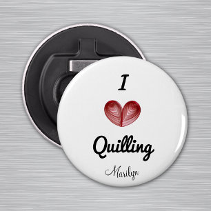 Décapsuleur Nom sur (Je coeur) Your_Word Magnet