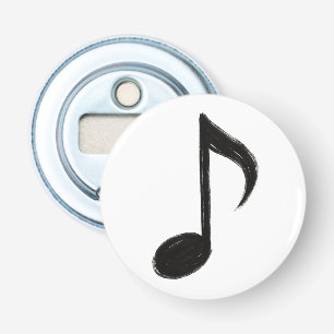Décapsuleur Note de Musique Minimaliste – Style Pinceau à Encr