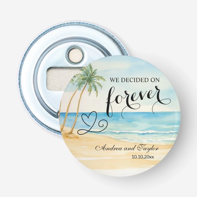 Décapsuleur Nous avons choisi le cadeau de mariage Forever Ele (Devant)