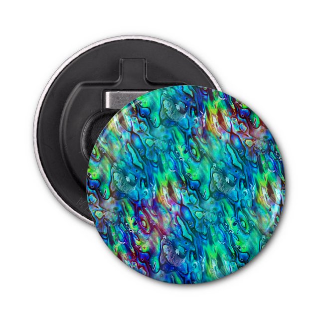 Décapsuleur Nouvelle-Zélande Abalone Paua Shell Motif 1 (Devant)