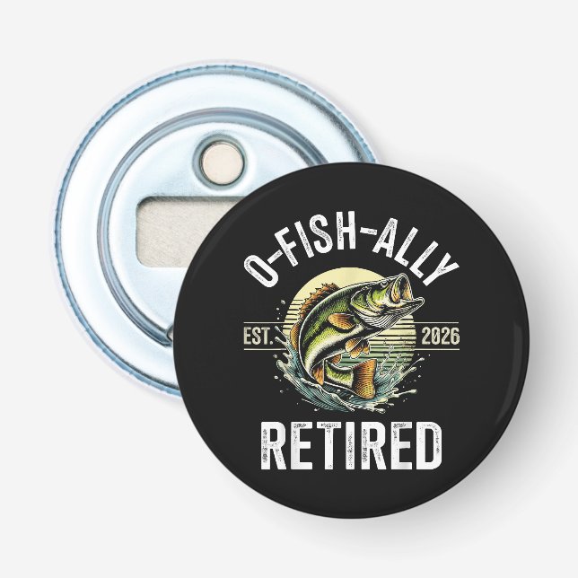 Décapsuleur O-Fish-Allement Retraité 2026 Pêcheur Pêche (Devant)