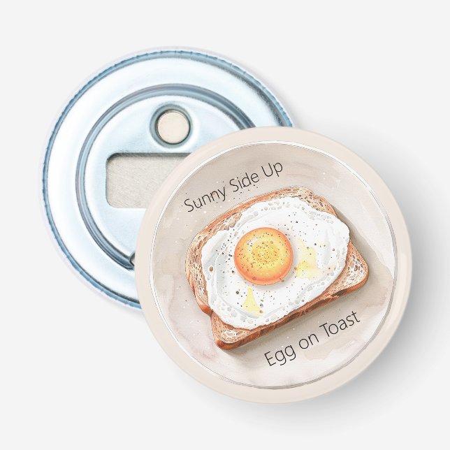 Décapsuleur Œuf au plat sur toast (Devant)