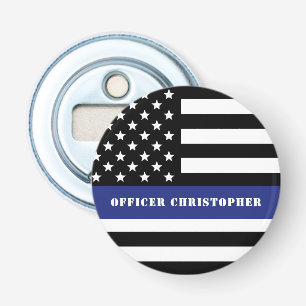 Décapsuleur Officier De Police De Ligne Bleue Mince Départemen