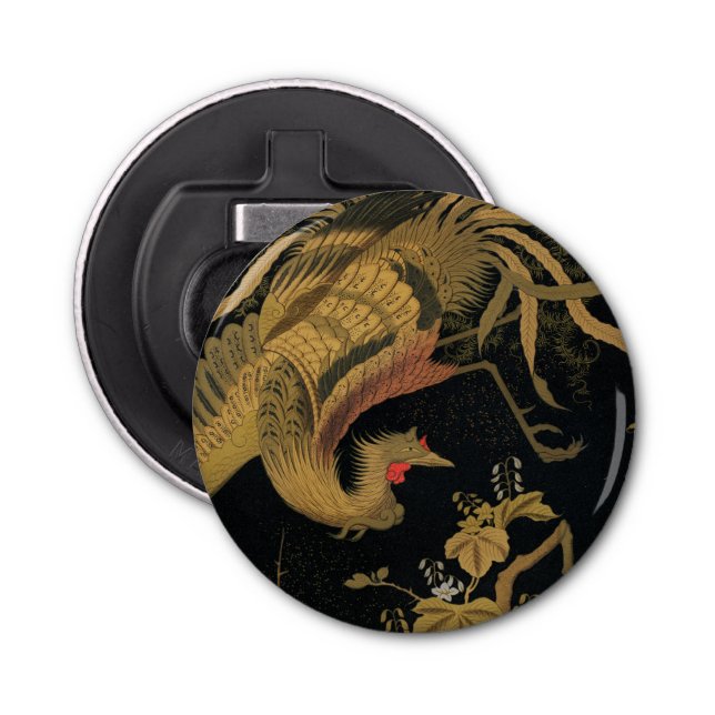 Décapsuleur Oiseau de coq d'or Classique japonais Antique (Devant)