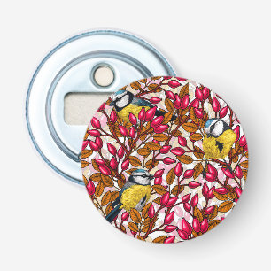 Décapsuleur Oiseaux et hanches roses de chien