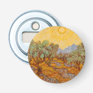 Décapsuleur Oliviers de Van Gogh Ciel Soleil Jaune