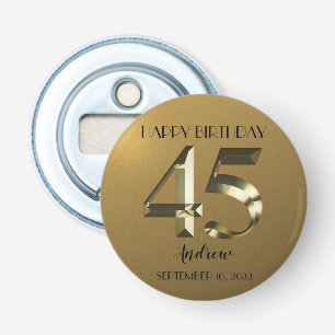 Décapsuleur Or métallique 45e anniversaire