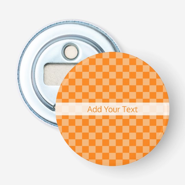 Décapsuleur Orange Combination Checkerboard par Shirley Taylor (Devant)
