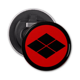 Décapsuleur Oriental Noir Rouge Takeda Japon Mon Art