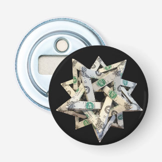 Décapsuleur Origami d'argent Cinq tétraèdres sécants